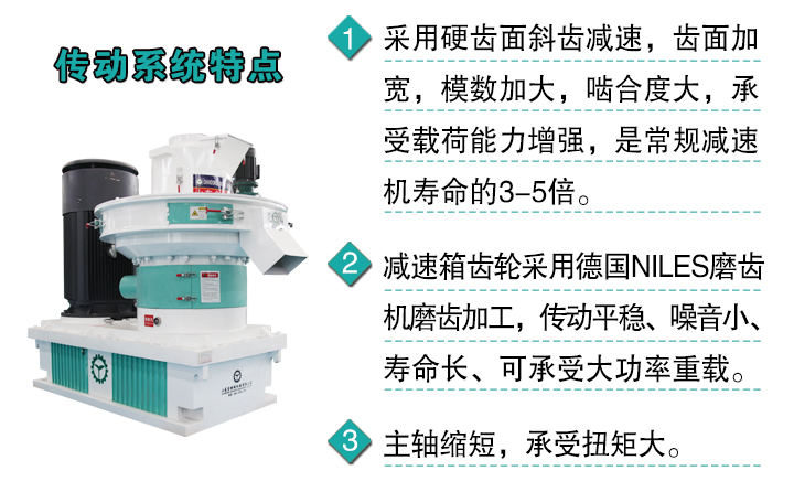 新型一體機傳動系統特點